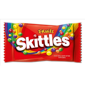 סקיטלס אדום פירות 38 גרם – 14 יח' במארז