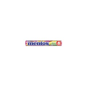 מנטוס פירות גלילים – 40 יח' במארז, 8 מארזים בקרטון