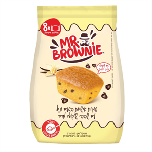 בראוניז שוקוצ'יפס 25 גרם ליחידה - 8 יחידות