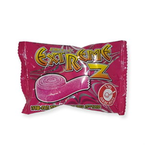 חמצוצים שטיחונים בטעם תות – אקסטרים - 24 יחידות ארוזות אישית