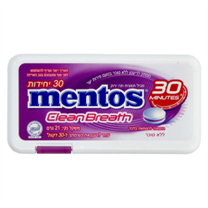 מנטוס Clean Breath סוכריות פירות יער – 12 יח' במארז