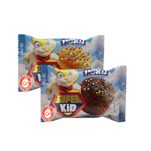 סופר קיד מאפין ממולא שוקולד עם סוכריות 50 גרם – 24 יחידות באריזה