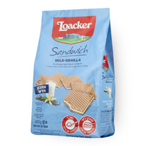 לואקר וופל סנדוויץ' וניל 200 גרם
