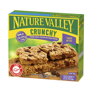 נייטשר וואלי חטיף שיבולת שועל ושבבי שוקולד חלב 5 יחידות