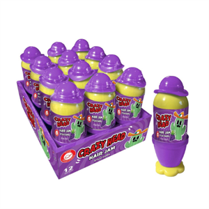 ממתק ג'לי ראש דשא סגול בטעם ענבים - 12 יחידות