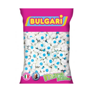 מרשמלו פרחים כחול לבן 400 גרם 