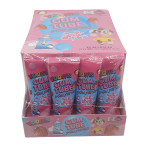 שפורפרת מסטיק בטעם תות - 24 יחידות