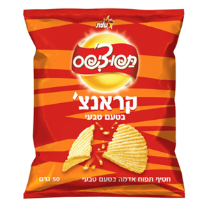 תפוצ'יפס קראנץ' טבעי 50 גרם