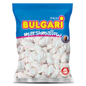 מרשמלו טוויסט ורוד לבן בשקית 400 גרם