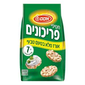 פריכונים בטעם טבעי 80 גרם – 12 יח' במארז