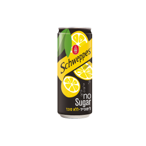 24 פחיות שוופס מוגז לימונייד ללא סוכר 330 מ"ל