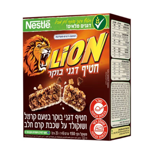 ליון חטיף דגנים - 6 יחידות במארז