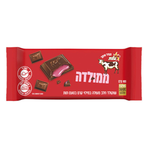 ממולדה שוקולד חלב תות 100 גרם - 12 יחידות