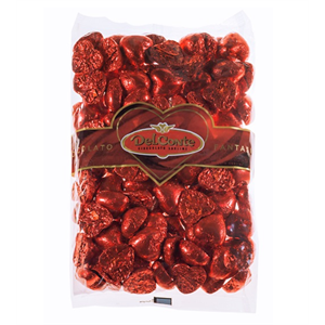 שוקולד לב אדום 1 ק"ג - 120 יחידות