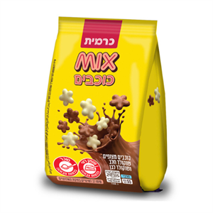 מיקס כוכבים שוקולד חלב ולבן 55 גרם - 24 יחידות