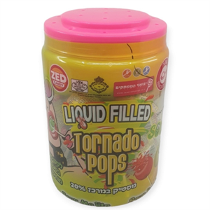 לקקן טורנדו פופס פירות טרופיים חמוץ - 35 יחידות