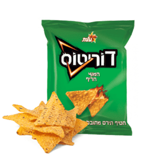 מארז דוריטוס חמוץ חריף 25 גרם 1/10 (עלית)(8)$