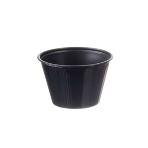 גביע לרוטב 4OZ שחור - 100 יחידות