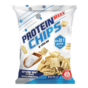 חטיף צ'יפס חלבון בטעם מלח ים 72 גרם