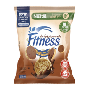 פיטנס פריכיות עם שוקולד חלב 60 גרם