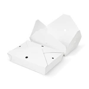 מגש קרטון ביו 2 פתוח לבן - 120 יחידות