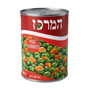 אפונה וגזר שימורים 550 גרם