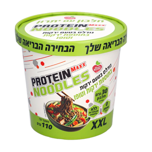 מנה חמה נודלס ירקות וטופו 28 גרם חלבון - 120 גרם