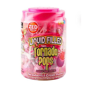 לקקן טורנדו פופס תות ושמנת - 35 יחידות