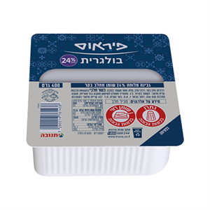 גבינה בולגרית 24% פיראוס 1 ק"ג (תנובה) (כ- 3 ק"ג בקופסא)*