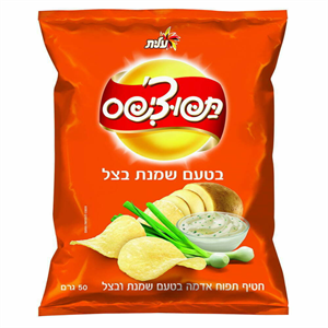 תפוצ'יפס שמנת בצל 50 גרם