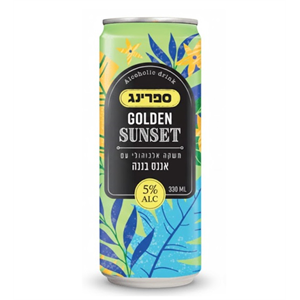 24 פחיות ספרינג אלכוהול אננס בננה 330 מ"ל