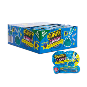 דיפ אן צ'ו פטל כחול גומי עם עט ג'ל חמוץ למילוי - 12 יחידות