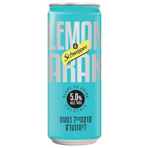 24 פחיות שוופס אלכוהול קוקטייל לימונערק 330 מ"ל