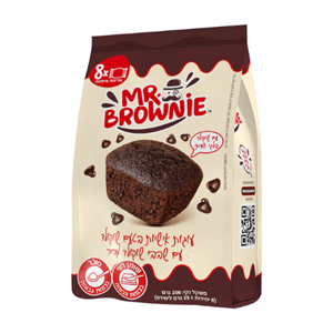 בראוניז שוקולד 25 גרם ליחידה - 8 יחידות