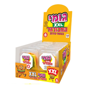 גומי המבורגר XXL בטעמי פירות - 12 יחידות