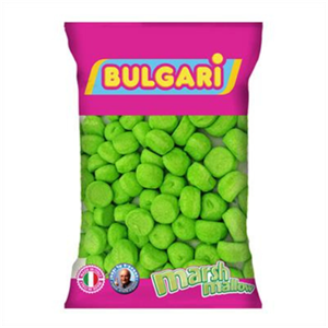 מרשמלו כדורים ירוק בשקית 400 גרם – 12 יח' במארז