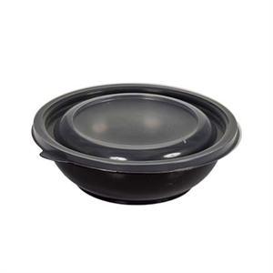 קערה 750 pp שחורה +מכסה 1/150