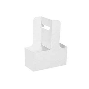 מנשא לקפה צבע לבן 300 יחידות