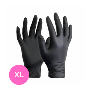 100 כפפות ניטריל שחורות XL