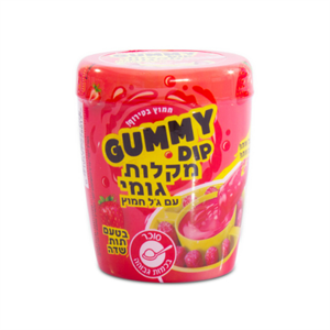 גאמי דיפ מקלות עם ג'ל חמוץ בטעם תות - 8 יחידות