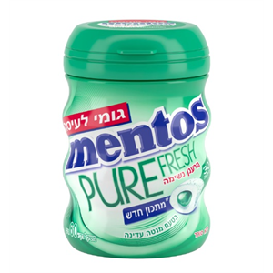 מסטיק מנטוס פיור פרש מנטה עדינה 6 יחידות