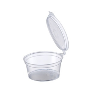 גביע לרוטב 30 מ"ל עםמכסה מחובר - 50 יחידות