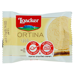 לואקר טורטינה שוקולד לבן – 24 יחידות