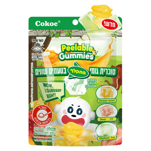 סוכריות גומי מתקלף מיקס חיות יבשה - 60 גרם