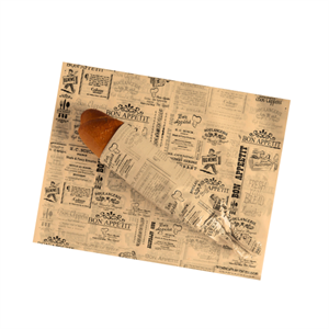 נייר פרגמנט מודפס חום 30/40 ס"מ (1/1000)