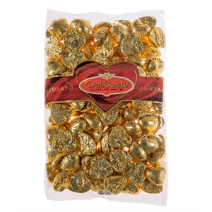 שוקולד לב זהב 1 ק"ג - 120 יחידות