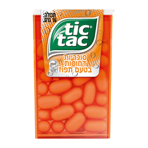 סוכריות תיק תק תפוז - 12 יחידות