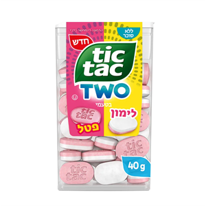 טיק טק בטעם פטל לימון 40 גרם - 8 יחידות