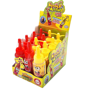 ממתק ג'ל קטשופ חרדל תותי פרוטי 12 יחידות