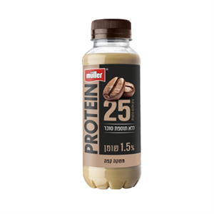 מולר משקה קפה 25 גרם חלבון 1.5% 350 מ"ל 1 יח'  (6)  *